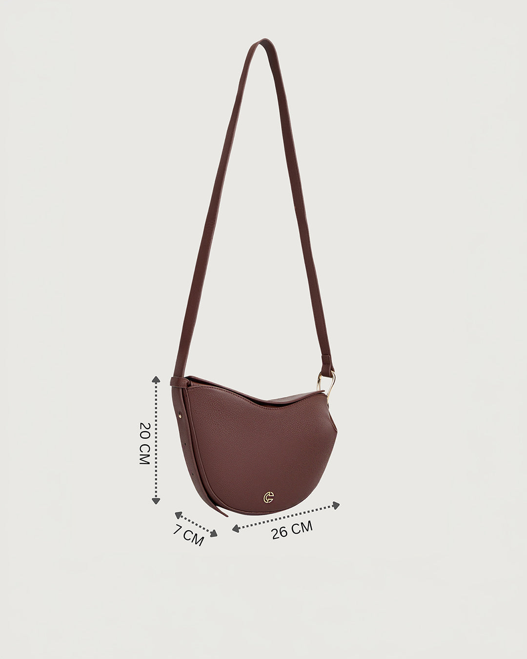 The Terra Bow Bag -burgundy