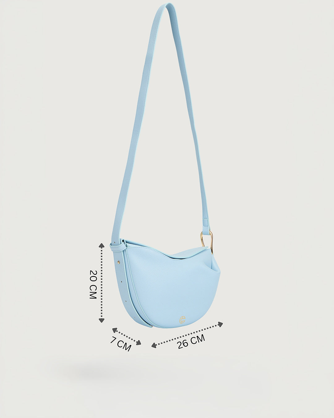 The Terra Bow Bag - Powder blue