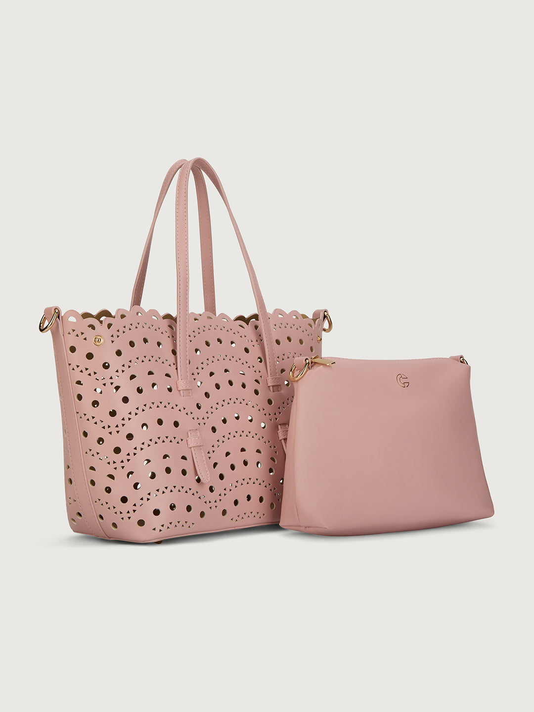 The Rosewave Tote in Blush Macaron