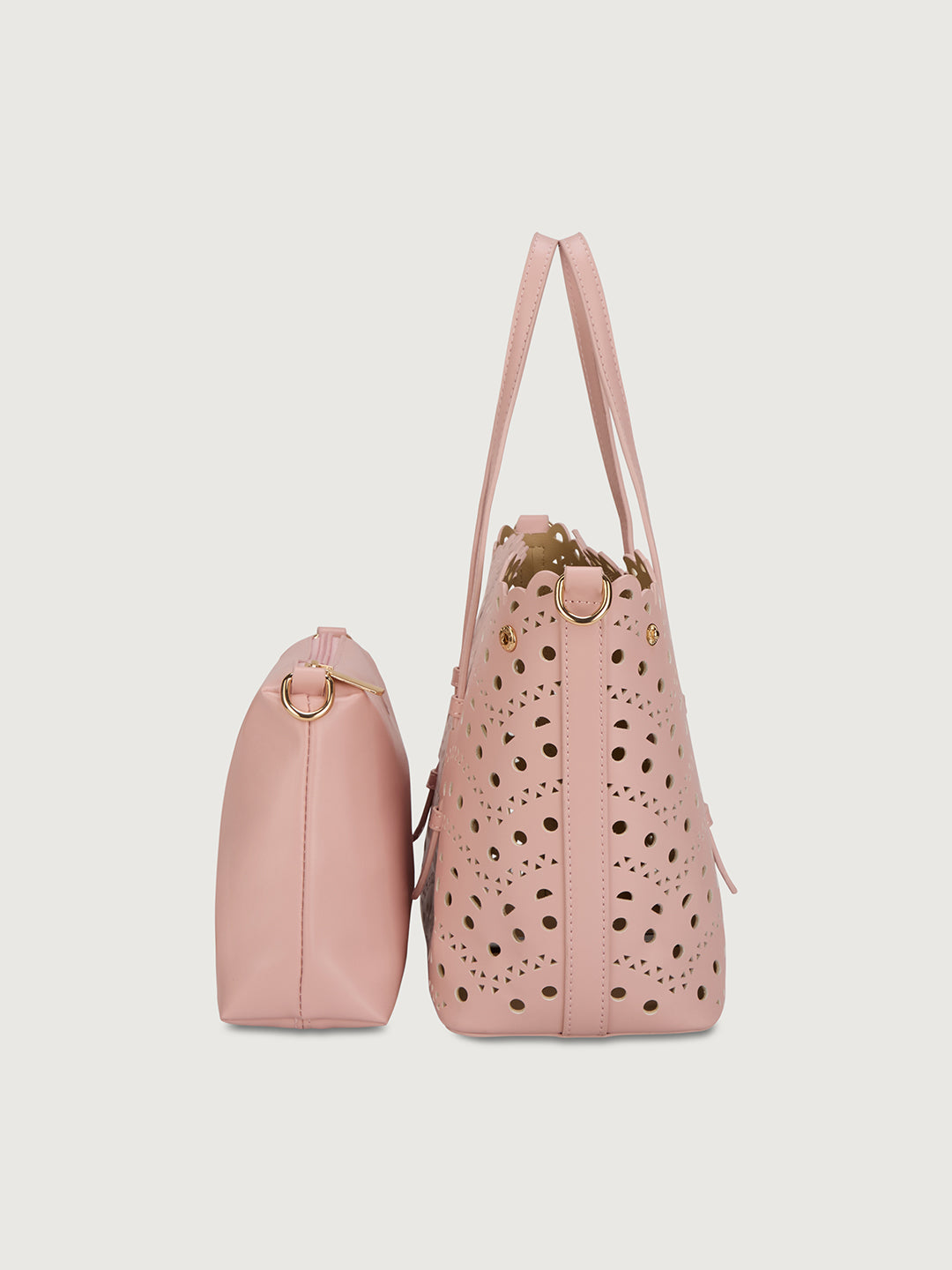 The Rosewave Tote in Blush Macaron