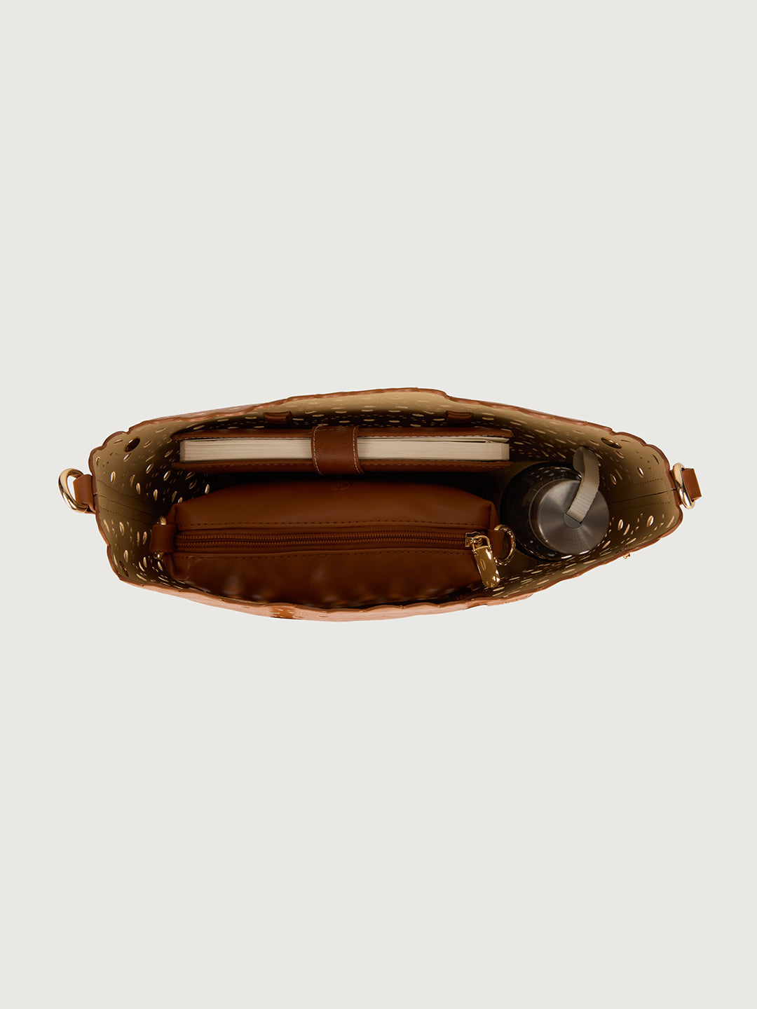 The Rosewave Tote - Mocha brown