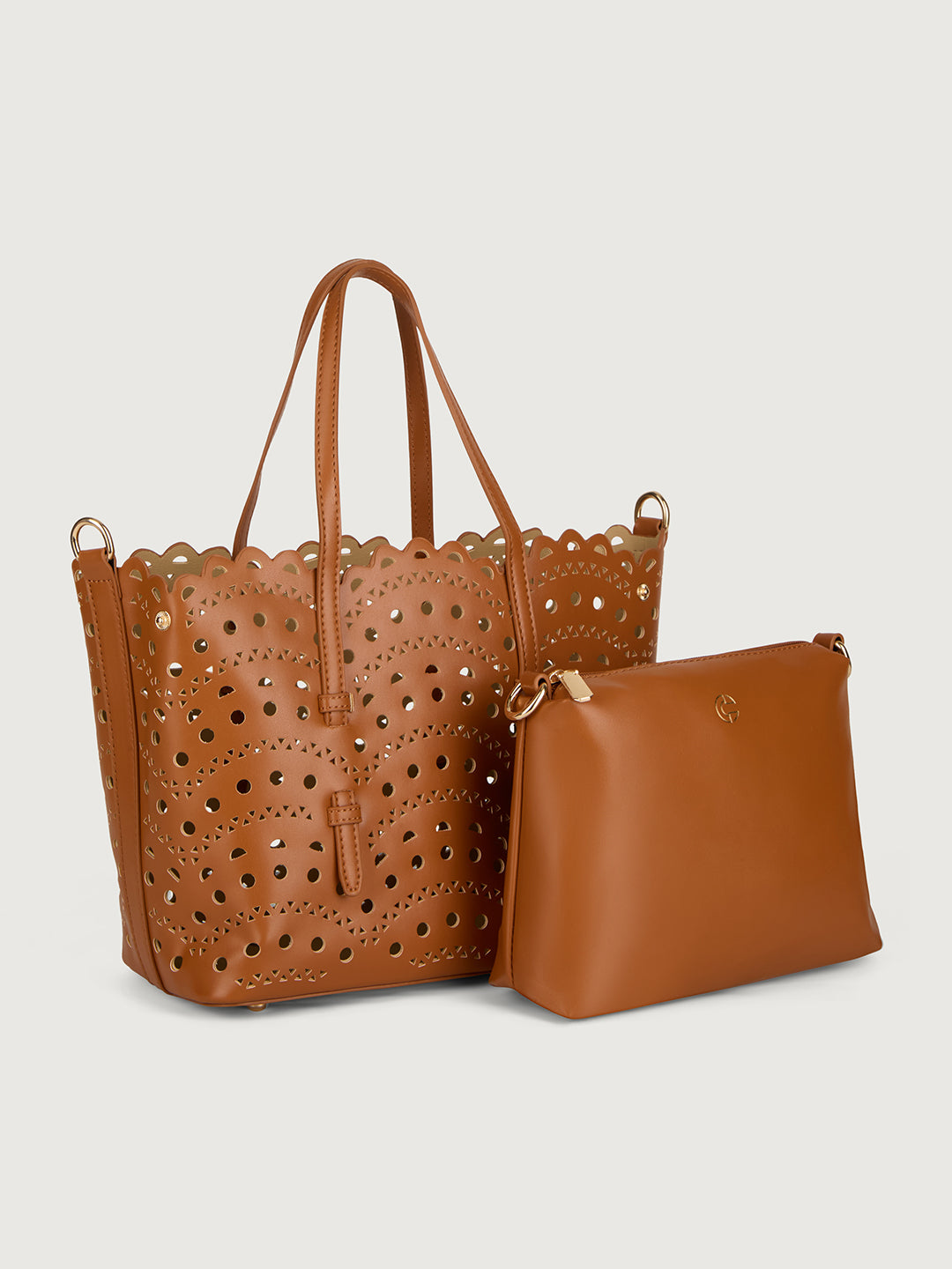 The Rosewave Tote - Mocha brown