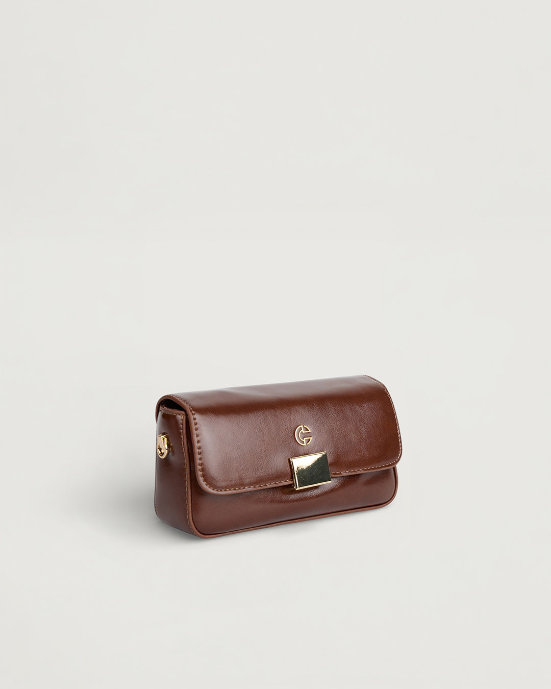 The Lena Crossbody Bag in - COCOA BROWN