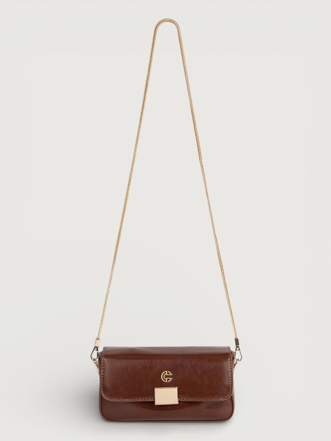 The Lena Crossbody Bag in - COCOA BROWN