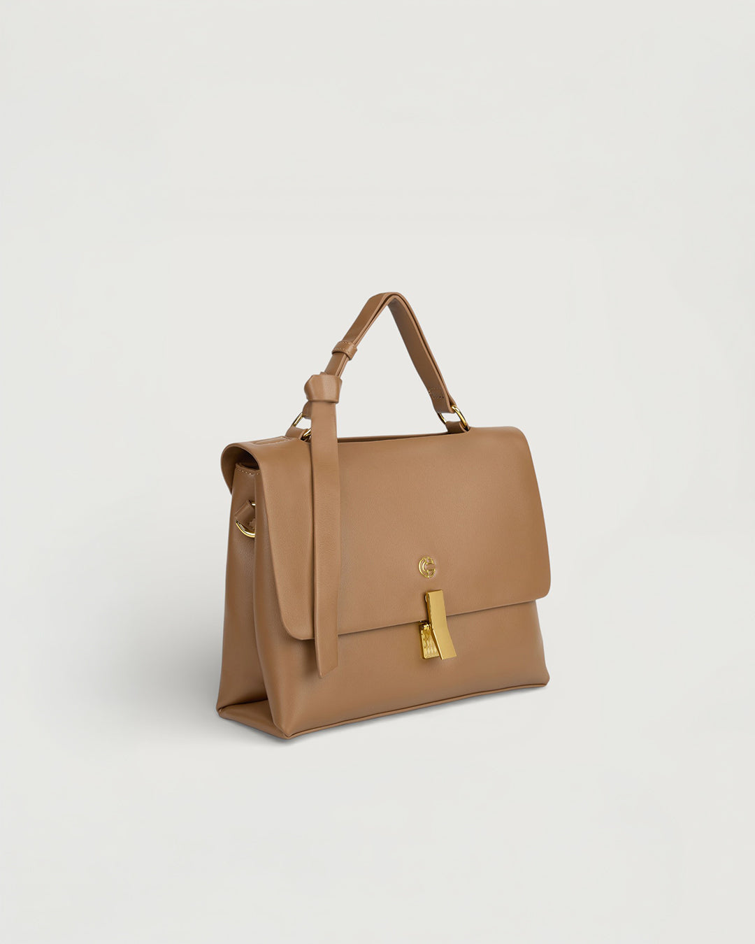 The Elara Top Handle in -MOCHA BROWN