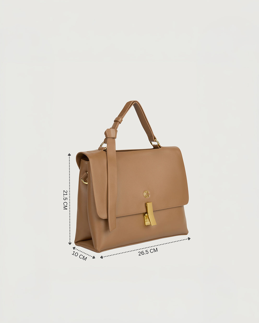 The Elara Top Handle in -MOCHA BROWN