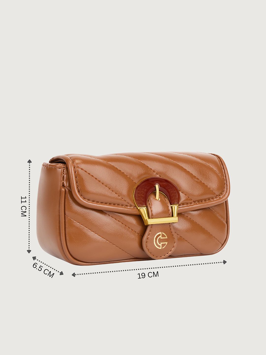 The Romi Chain Bag in -MOCHA BROWN