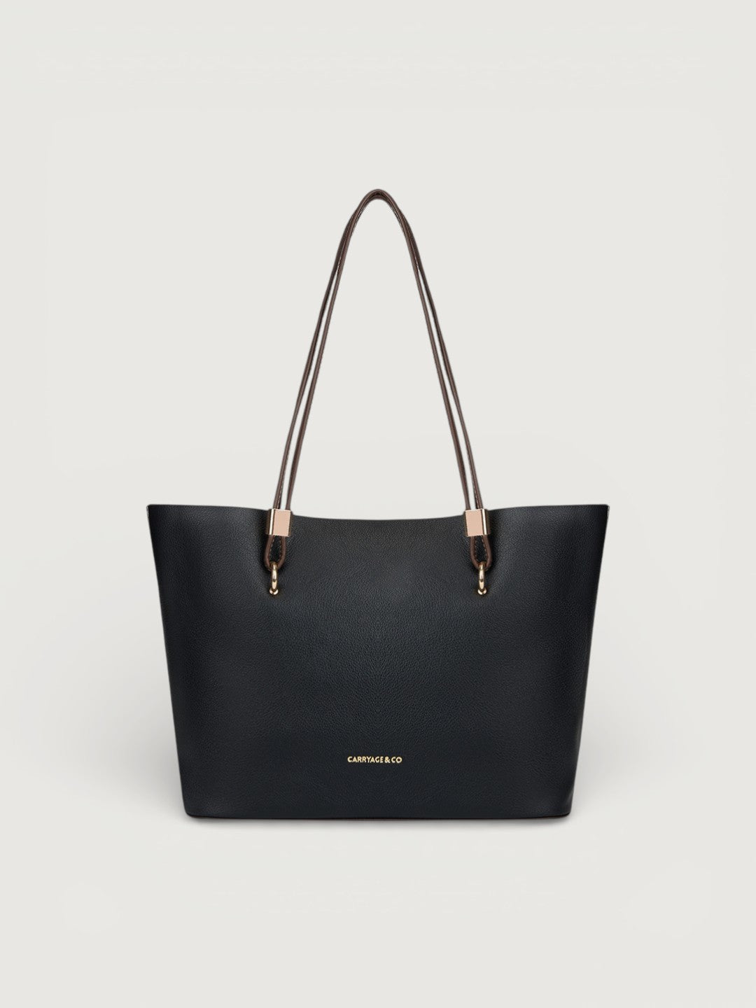 The Nara Tote in - JET BLACK