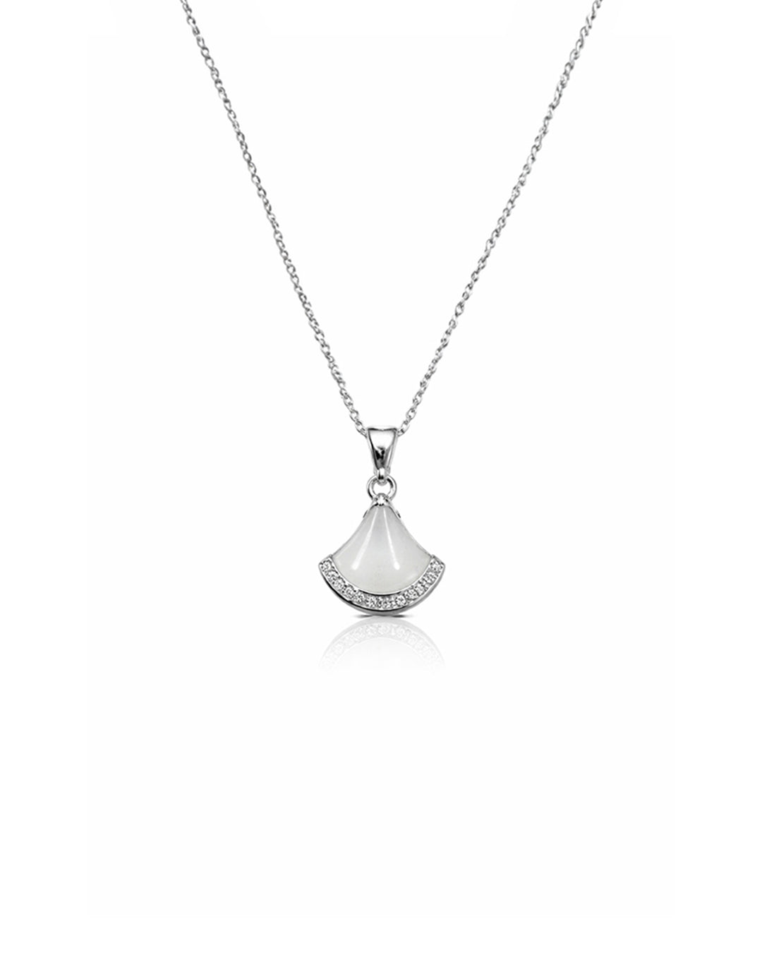 Luna Pearl Charm Necklace