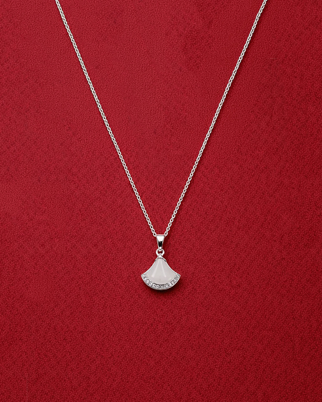 Luna Pearl Charm Necklace