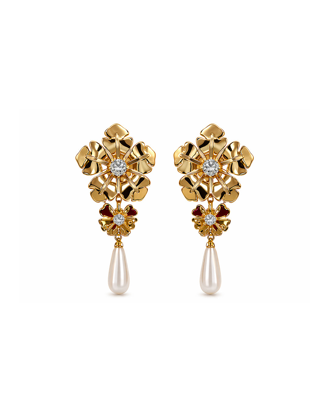 Golden Fleur Pearl Drops
