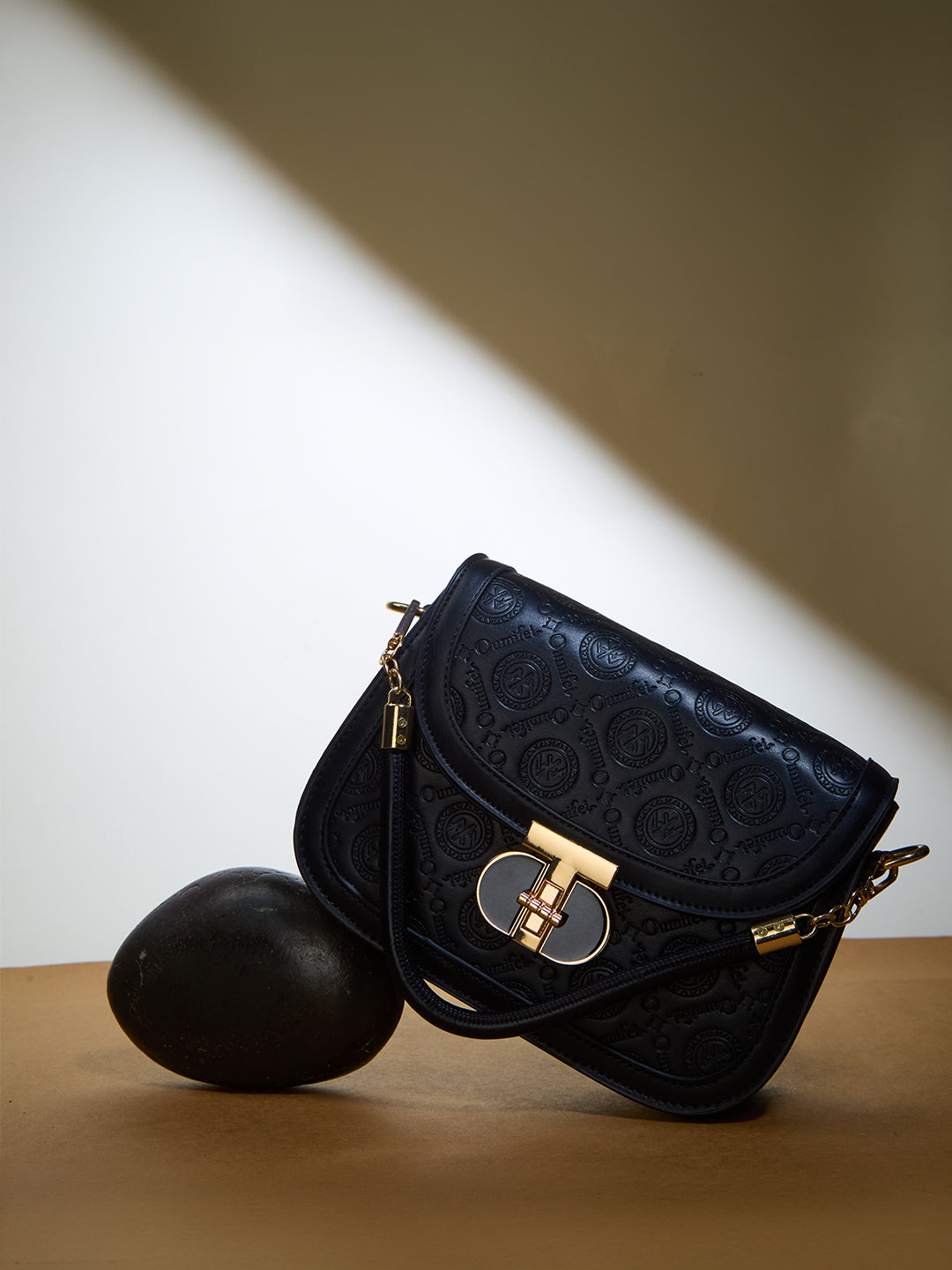 The Mira Crossbody in- JET BLACK