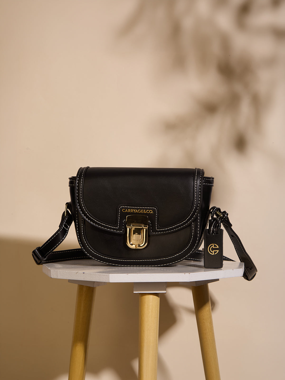 The Clover Crossbody-BLACK