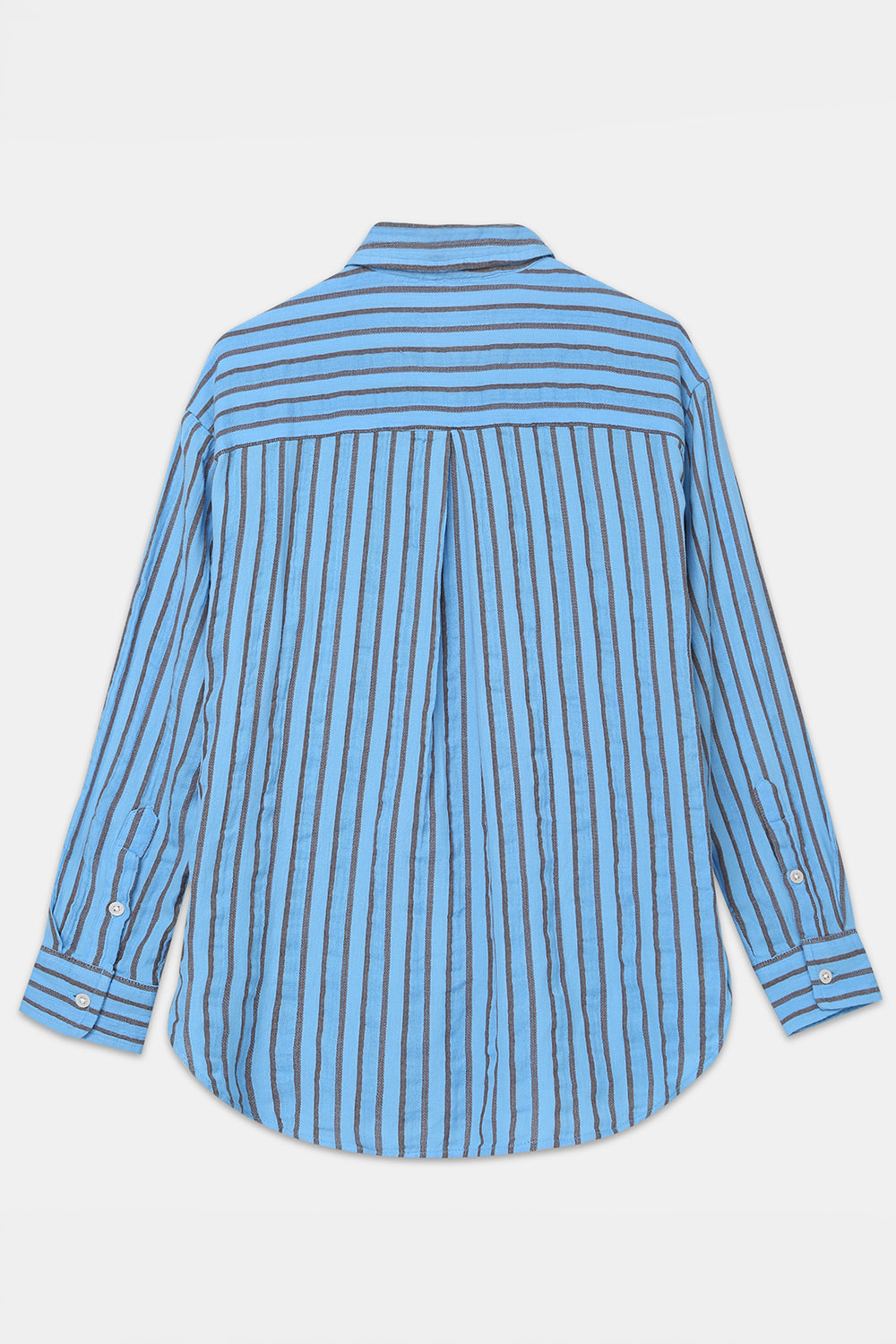 Azure Pinstripe Shirt – Azure Blue