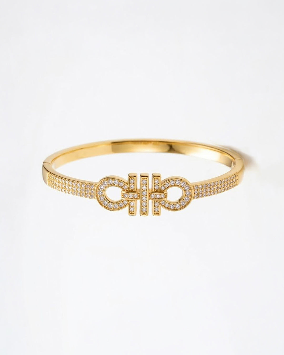 Infinity Glow Stainless Steel Bracelet (Gold )