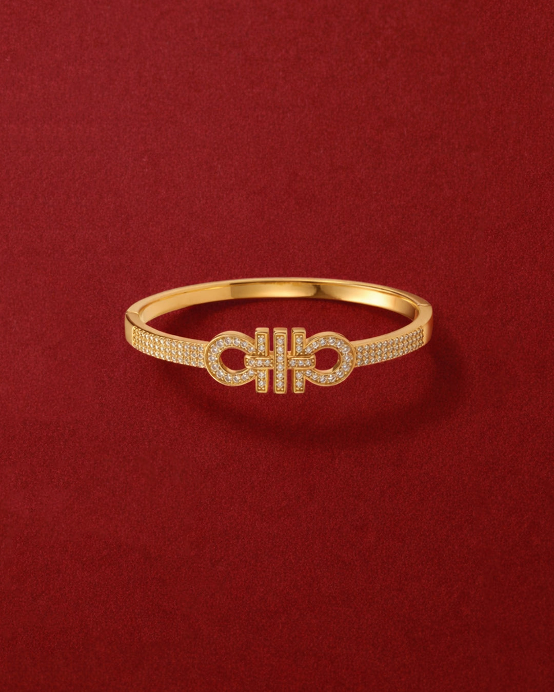 Infinity Glow Stainless Steel Bracelet (Gold )