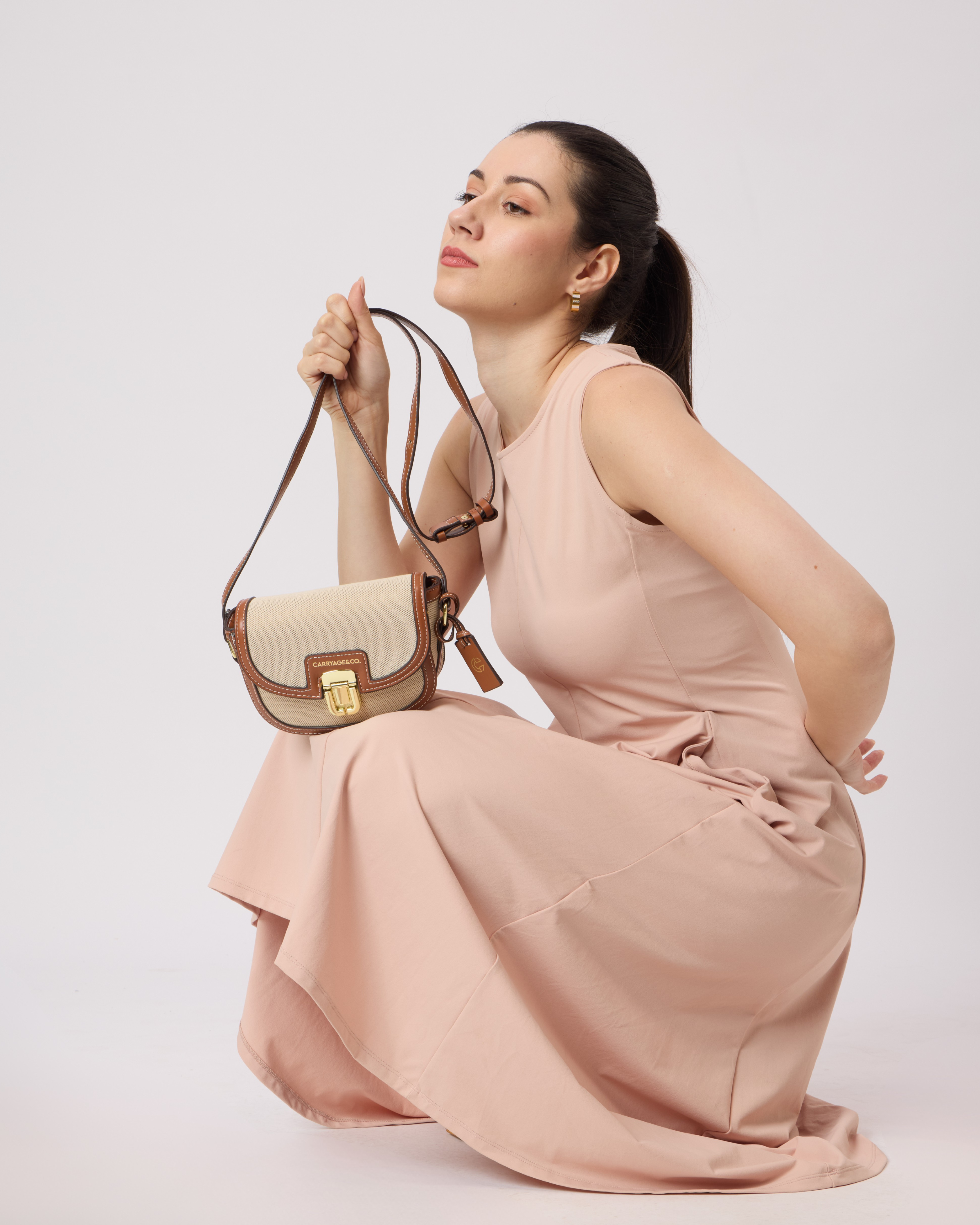 The Clover Crossbody- BEIGE