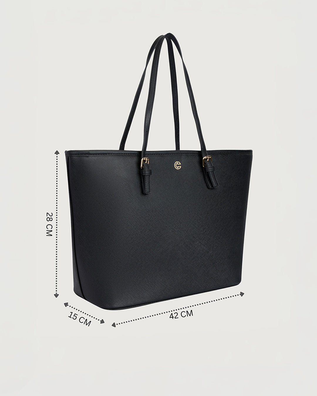 The Harper Tote - Jet black