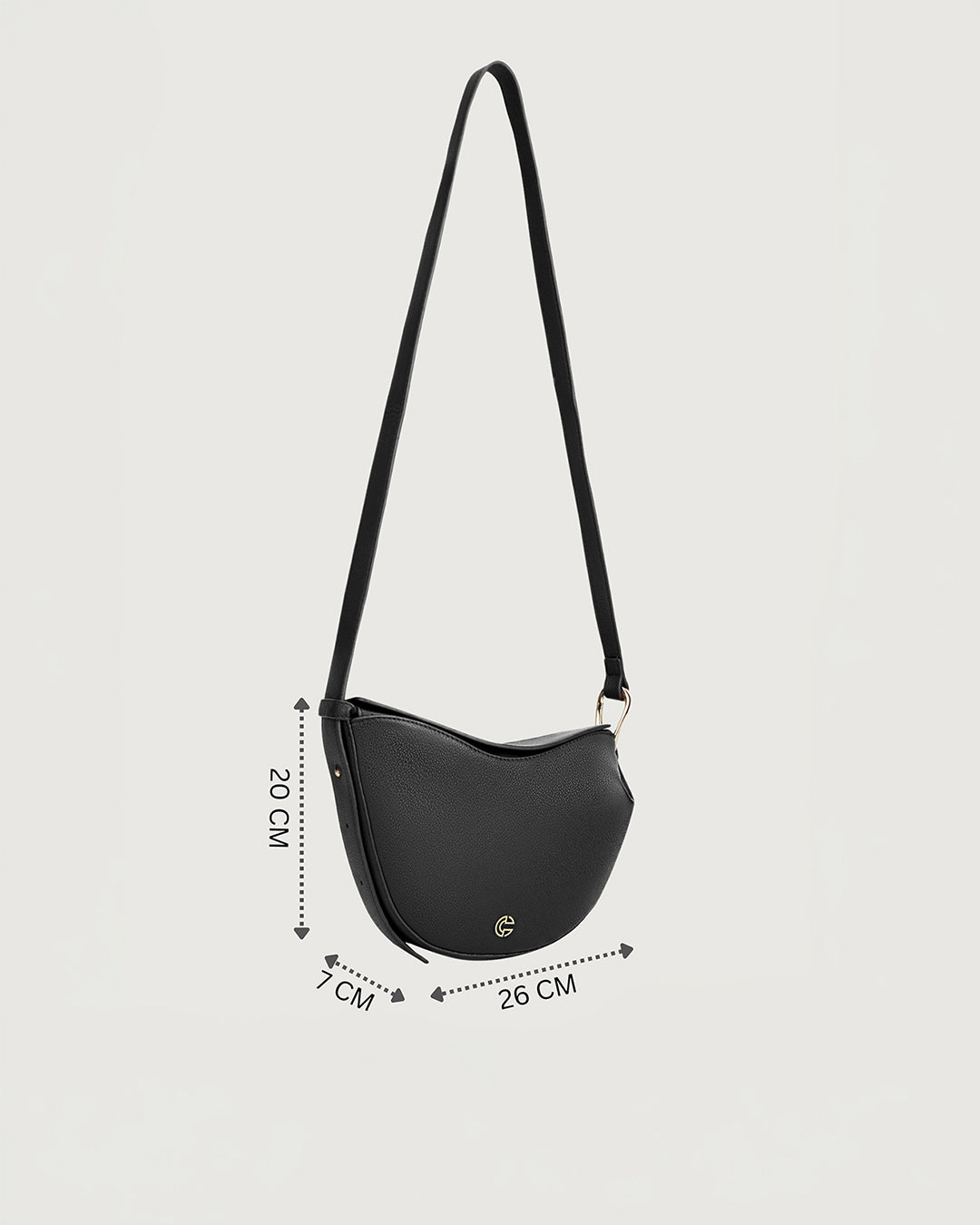 The Terra Bow Bag -Jet Black