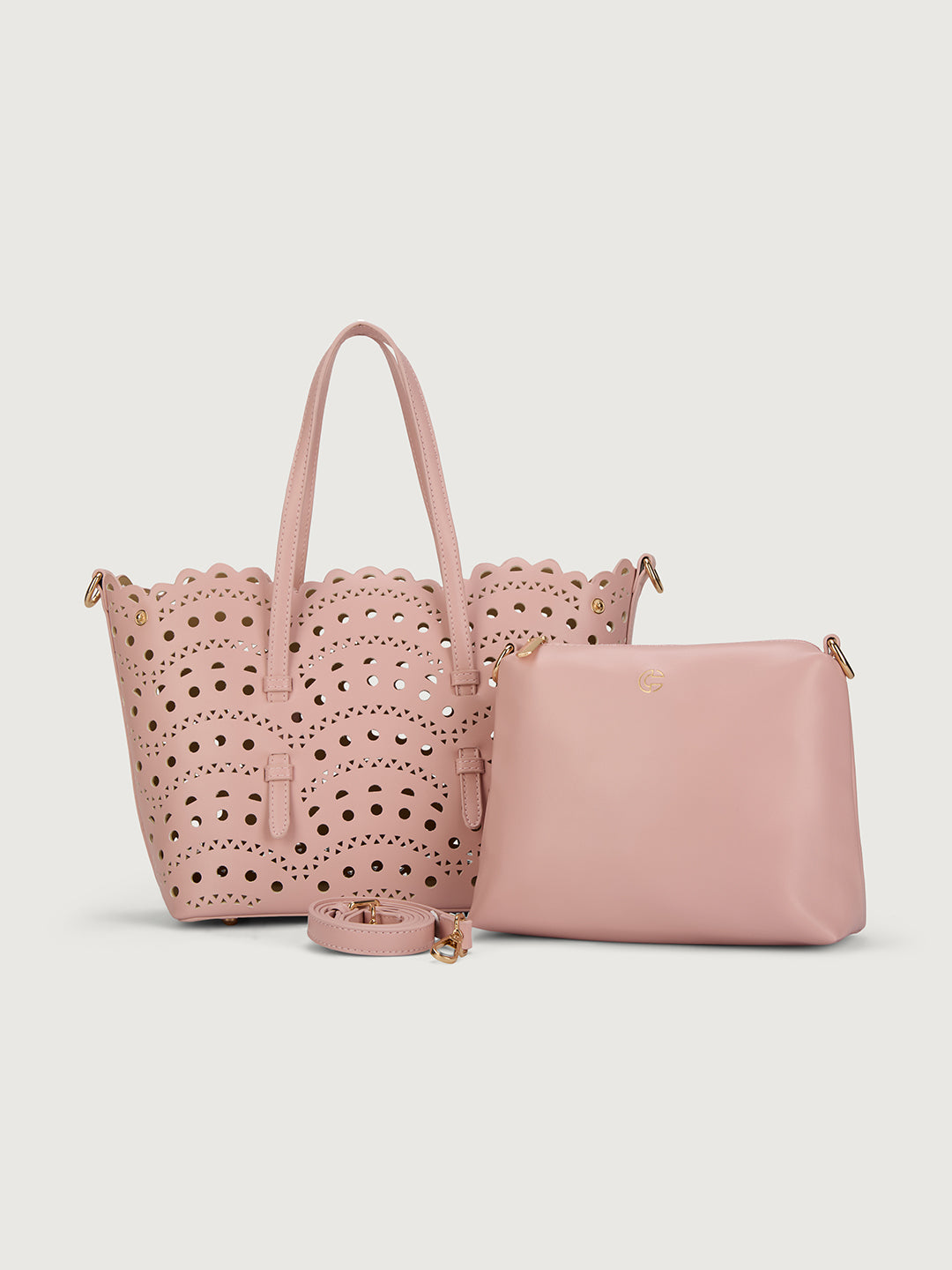 The Rosewave Tote in Blush Macaron