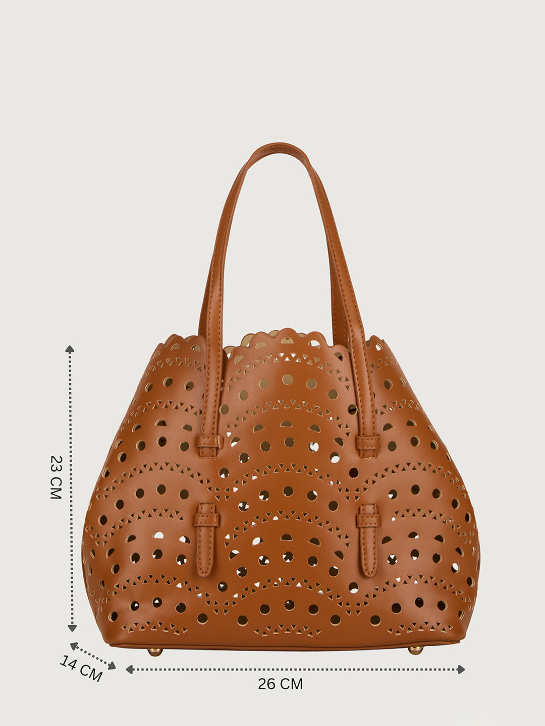 The Rosewave Tote - Mocha brown
