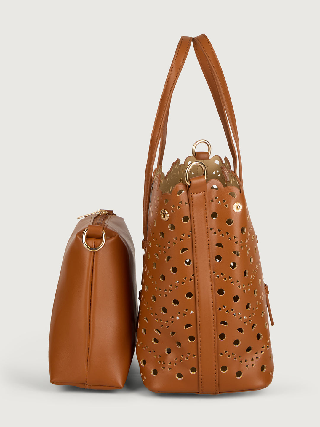 The Rosewave Tote - Mocha brown