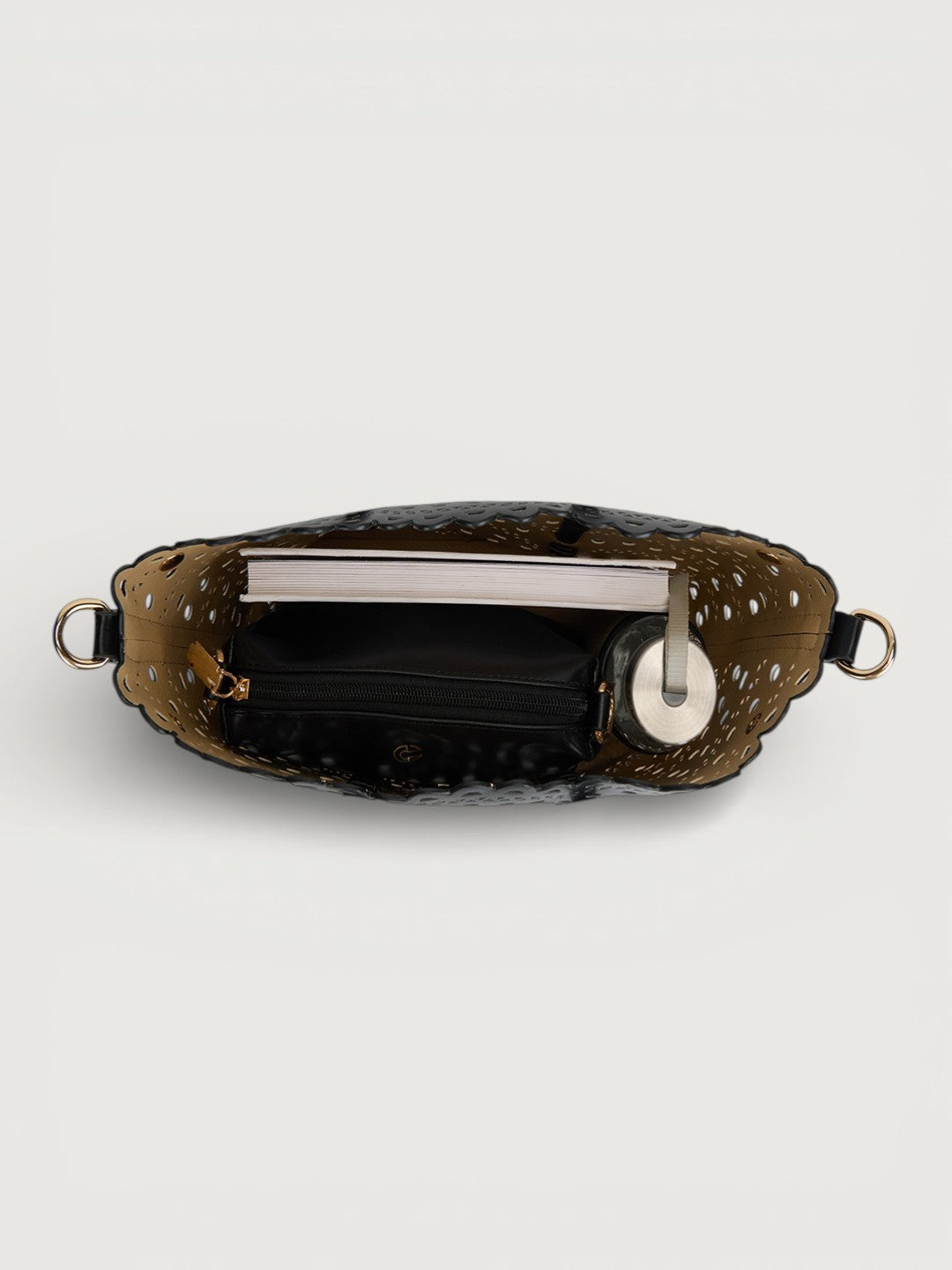 The Rosewave Tote In Jet black