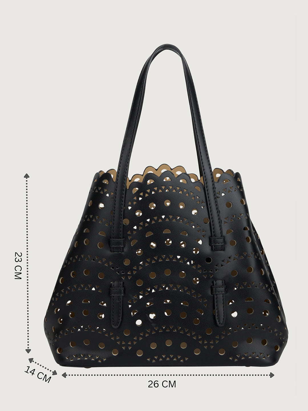 The Rosewave Tote In Jet black