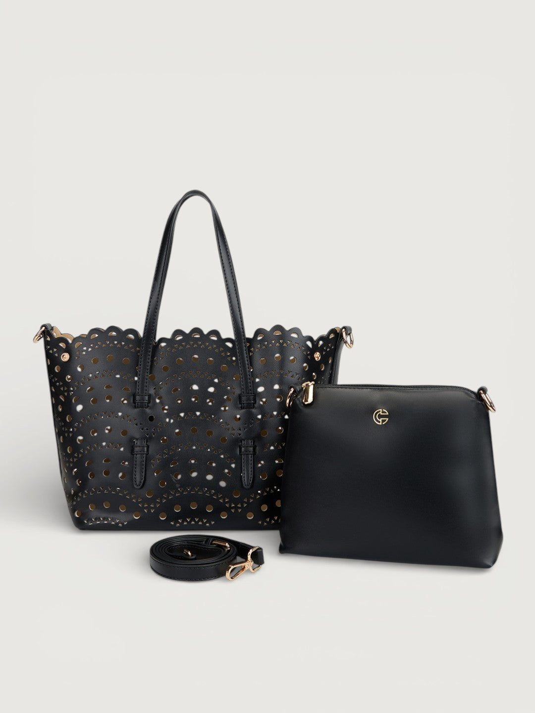 The Rosewave Tote In Jet black
