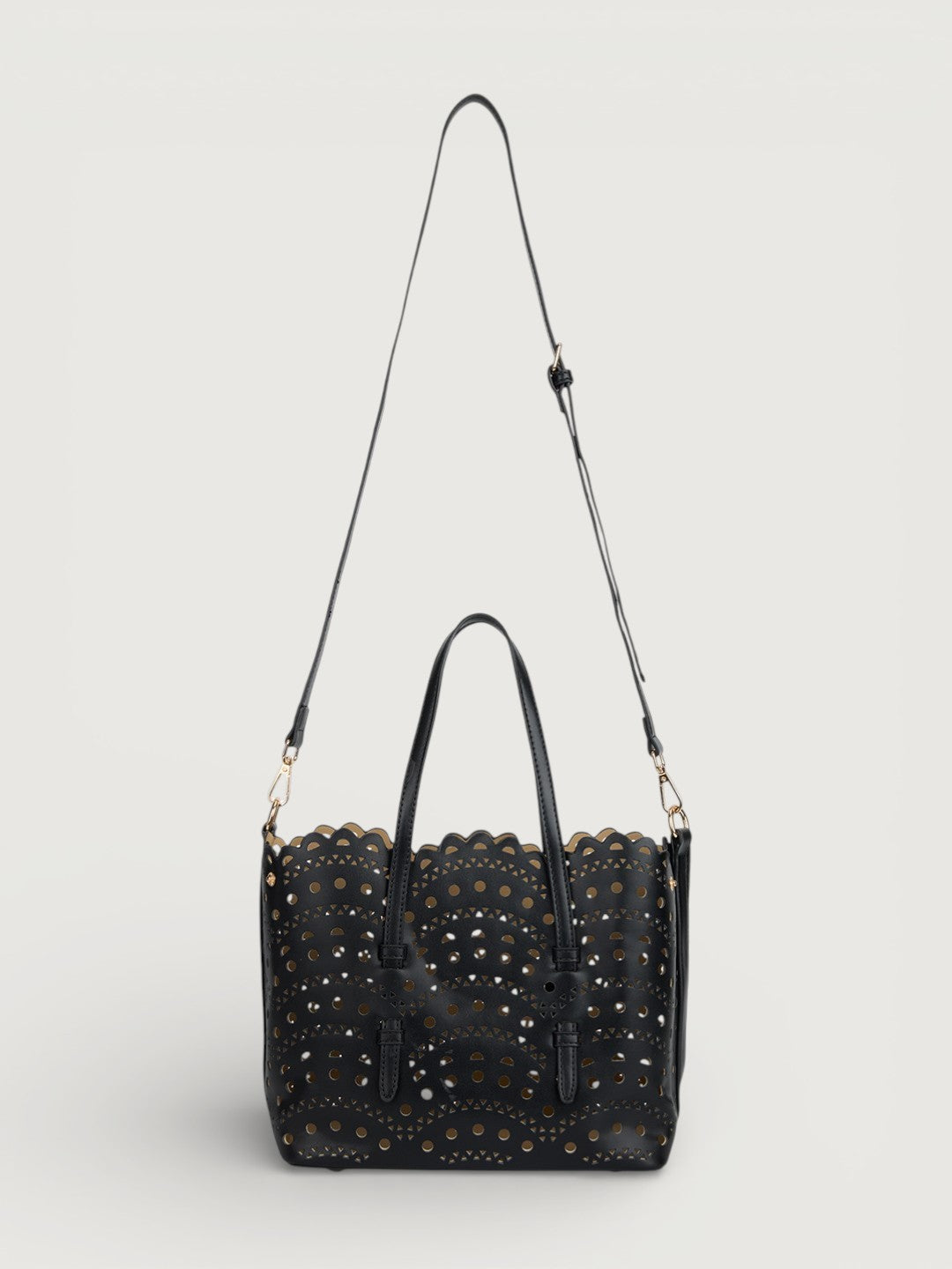 The Rosewave Tote In Jet black
