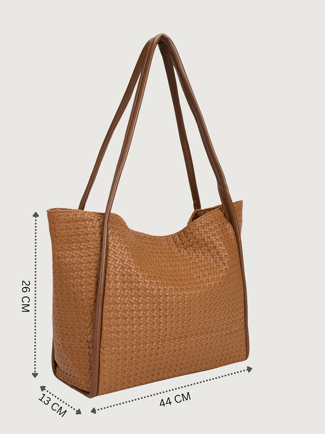 The Sonara Tote In - COGNAC TAN