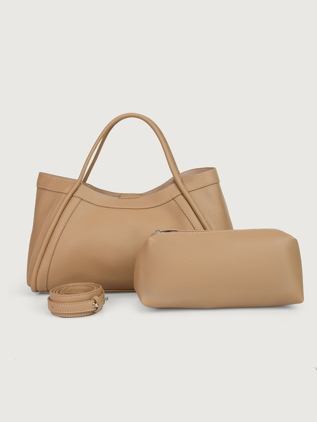 The Calvera Tote - STONE BEIGE