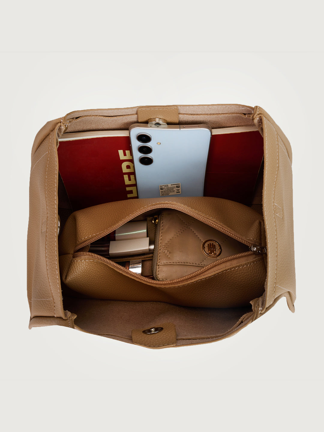 The Calvera Tote - STONE BEIGE