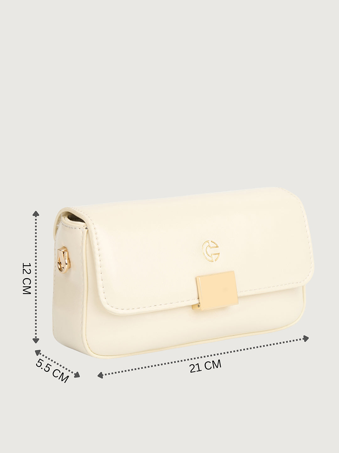 The Lena Crossbody Bag in VANILLA CREAM