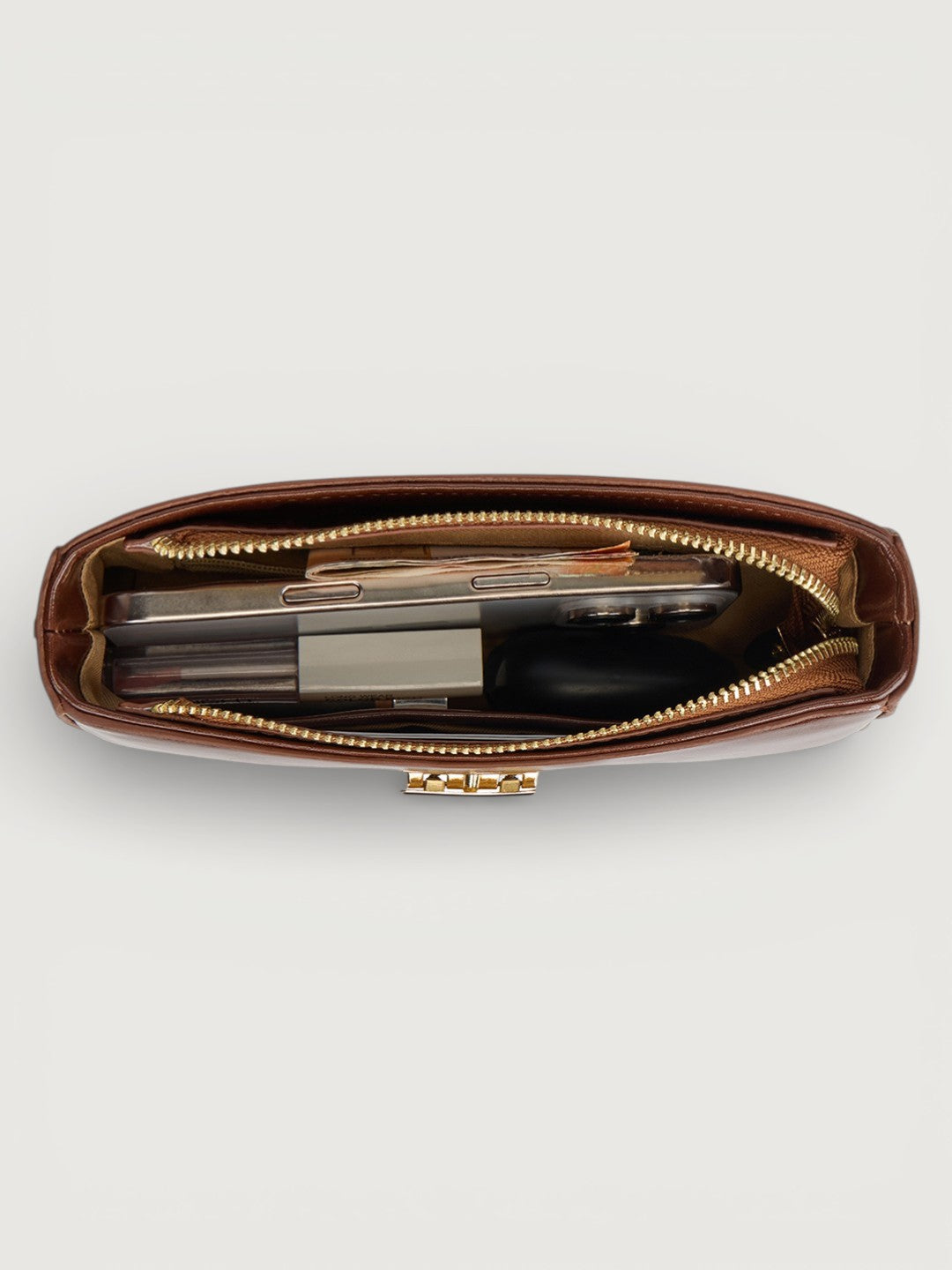 The Lena Crossbody Bag in - COCOA BROWN