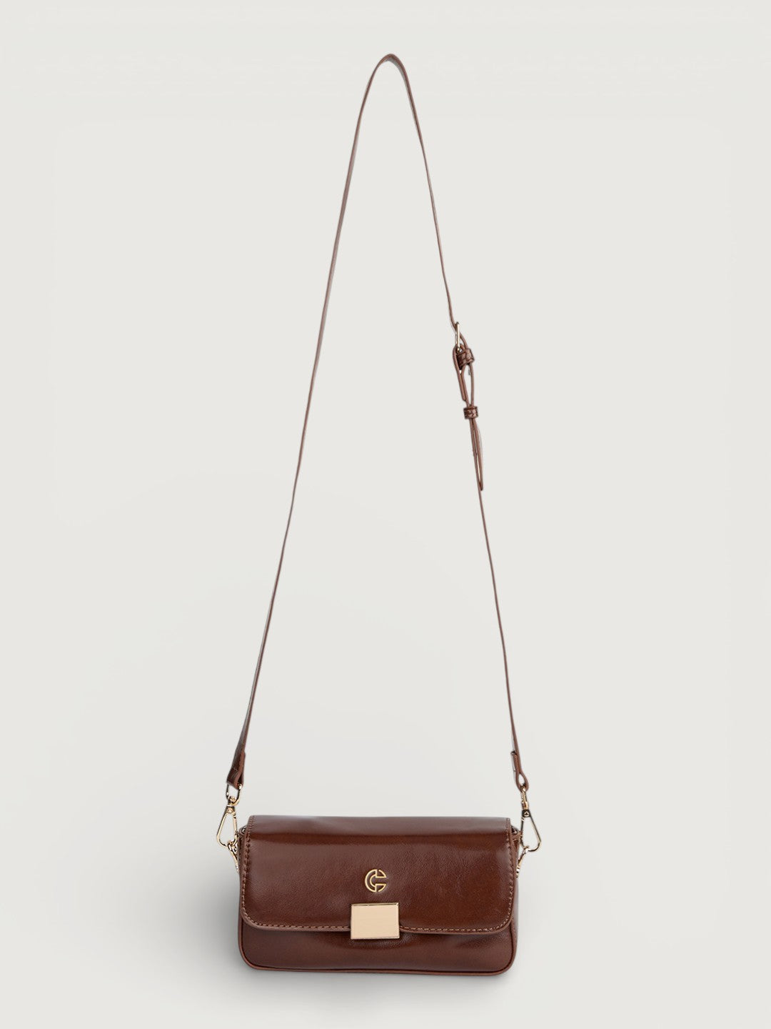 The Lena Crossbody Bag in - COCOA BROWN