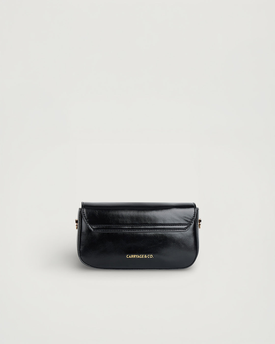 The Lena Crossbody Bag in - JET BLACK