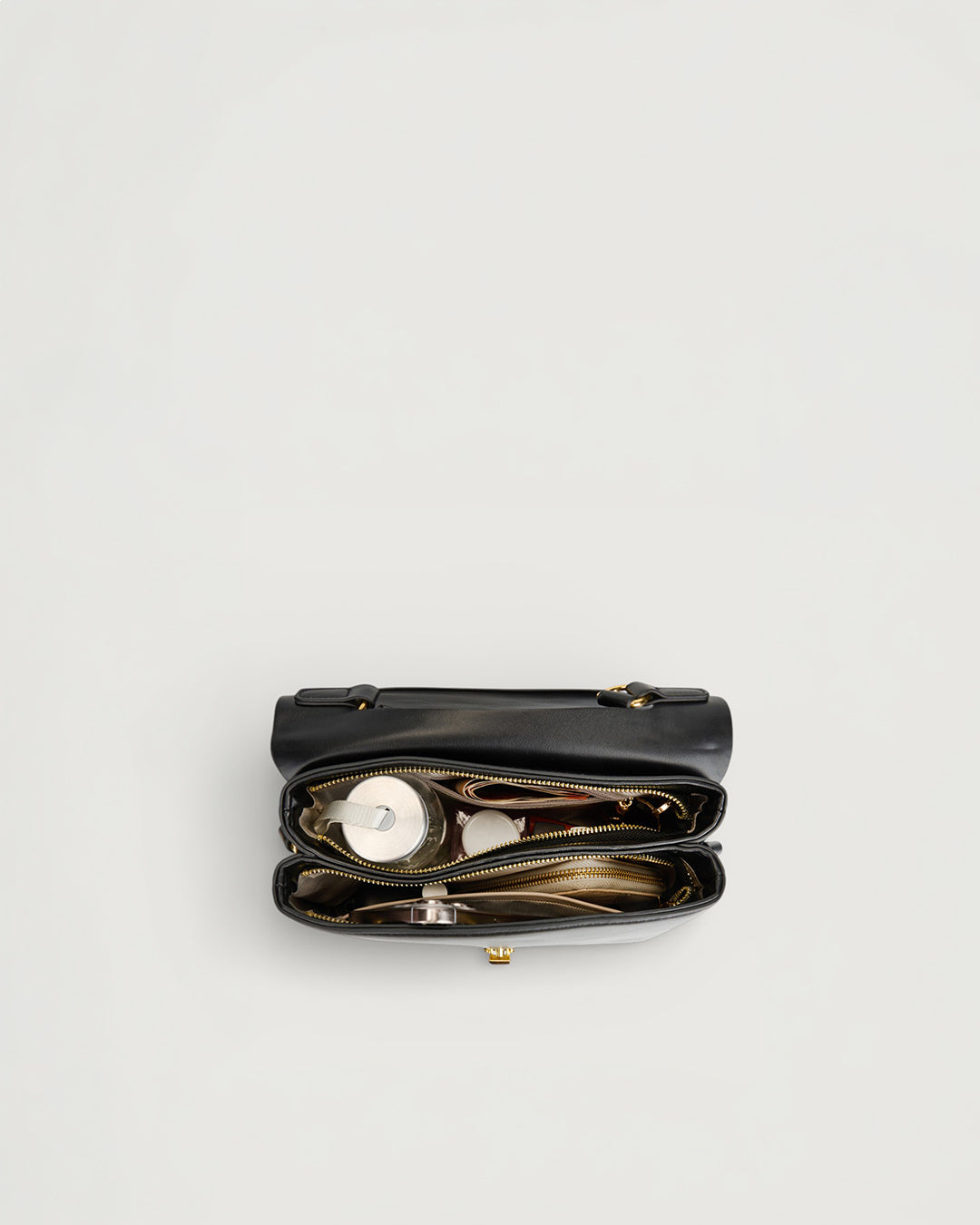 The Elara Top Handle in- JET BLACK