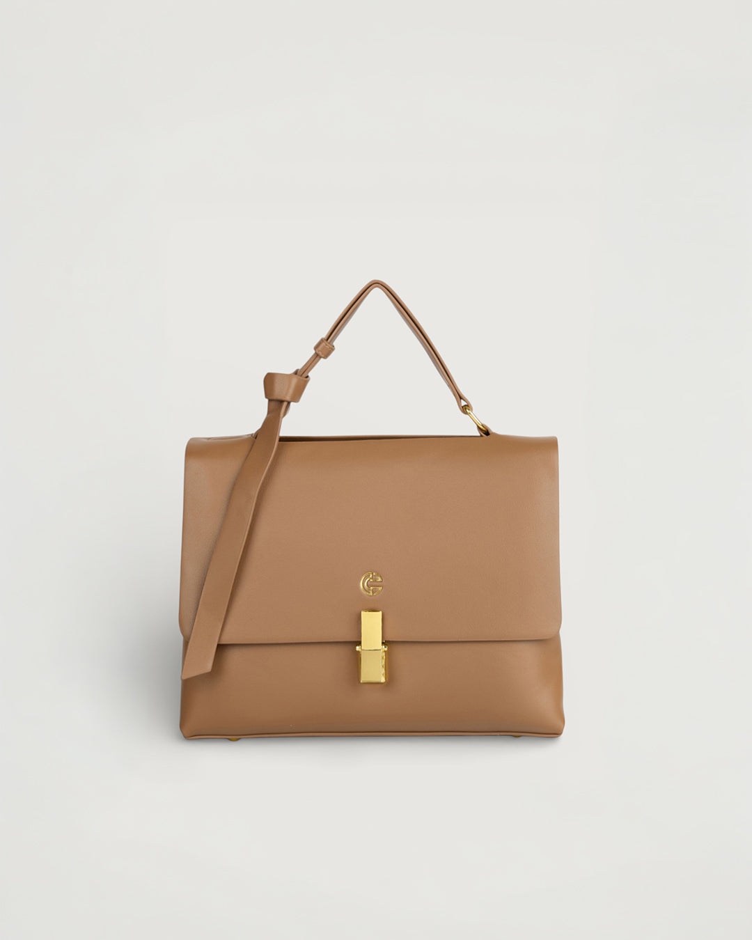 The Elara Top Handle in -MOCHA BROWN