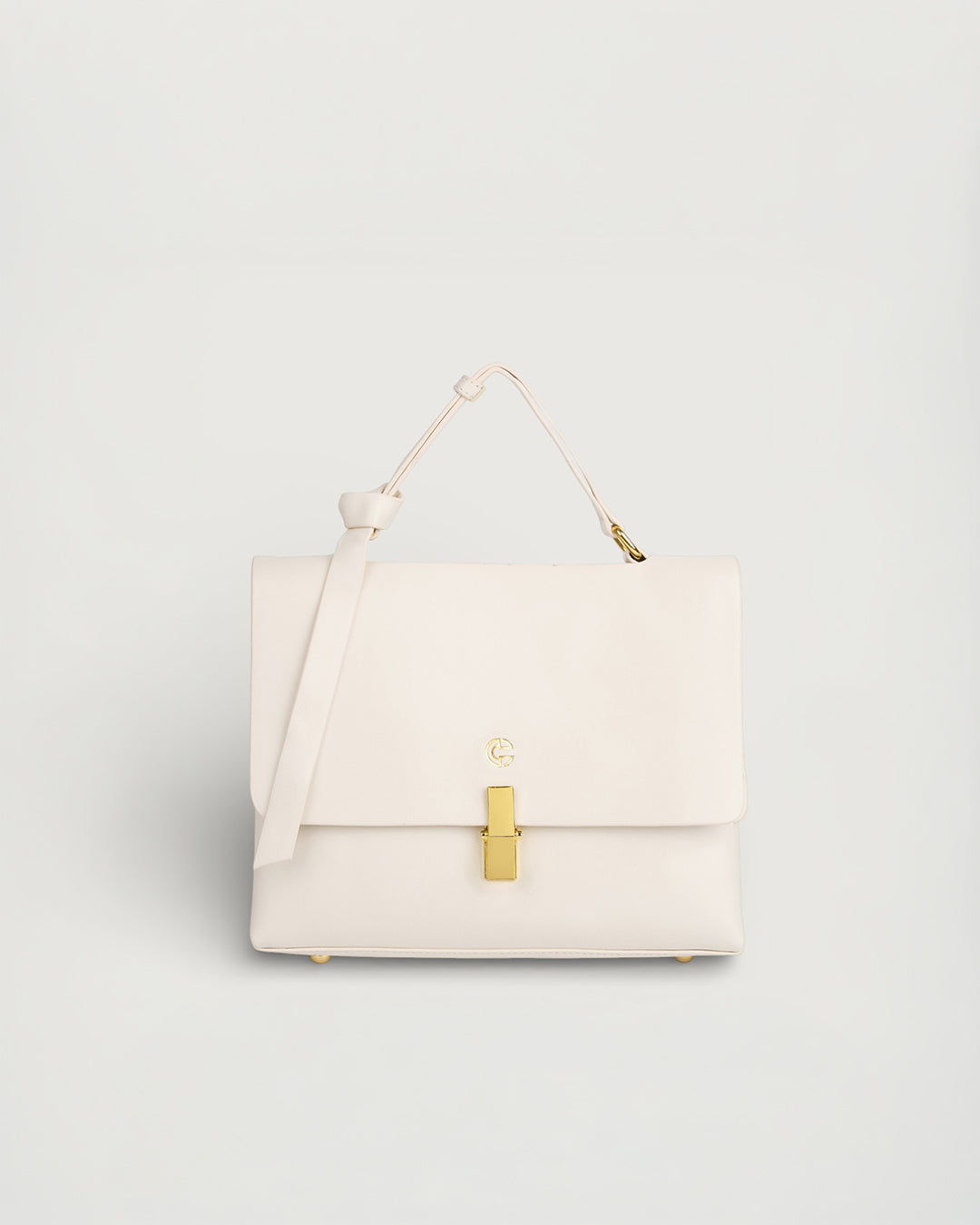 The Elara Top Handle in - OYSTER CREAM