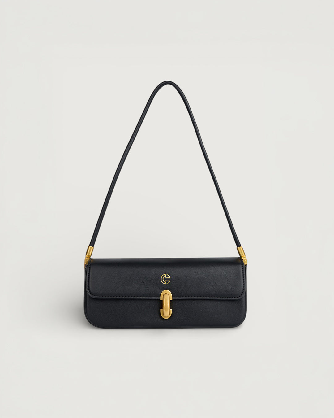 The Cami Shoulder Bag in -JET BLACK
