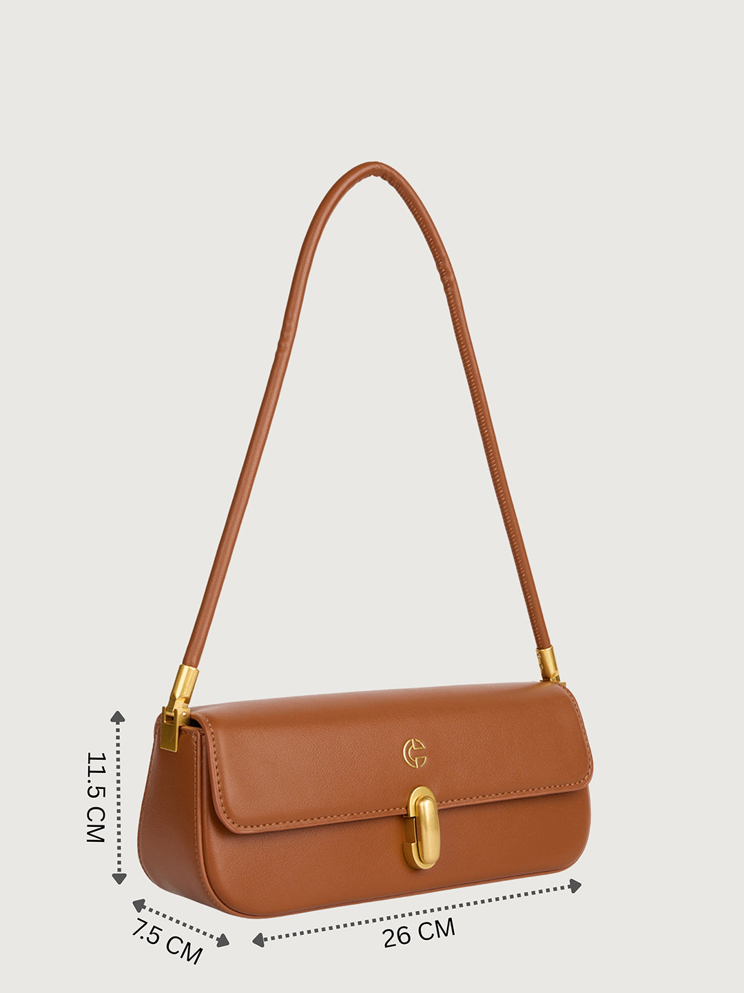 The Cami Shoulder Bag in - MOCHA BROWN