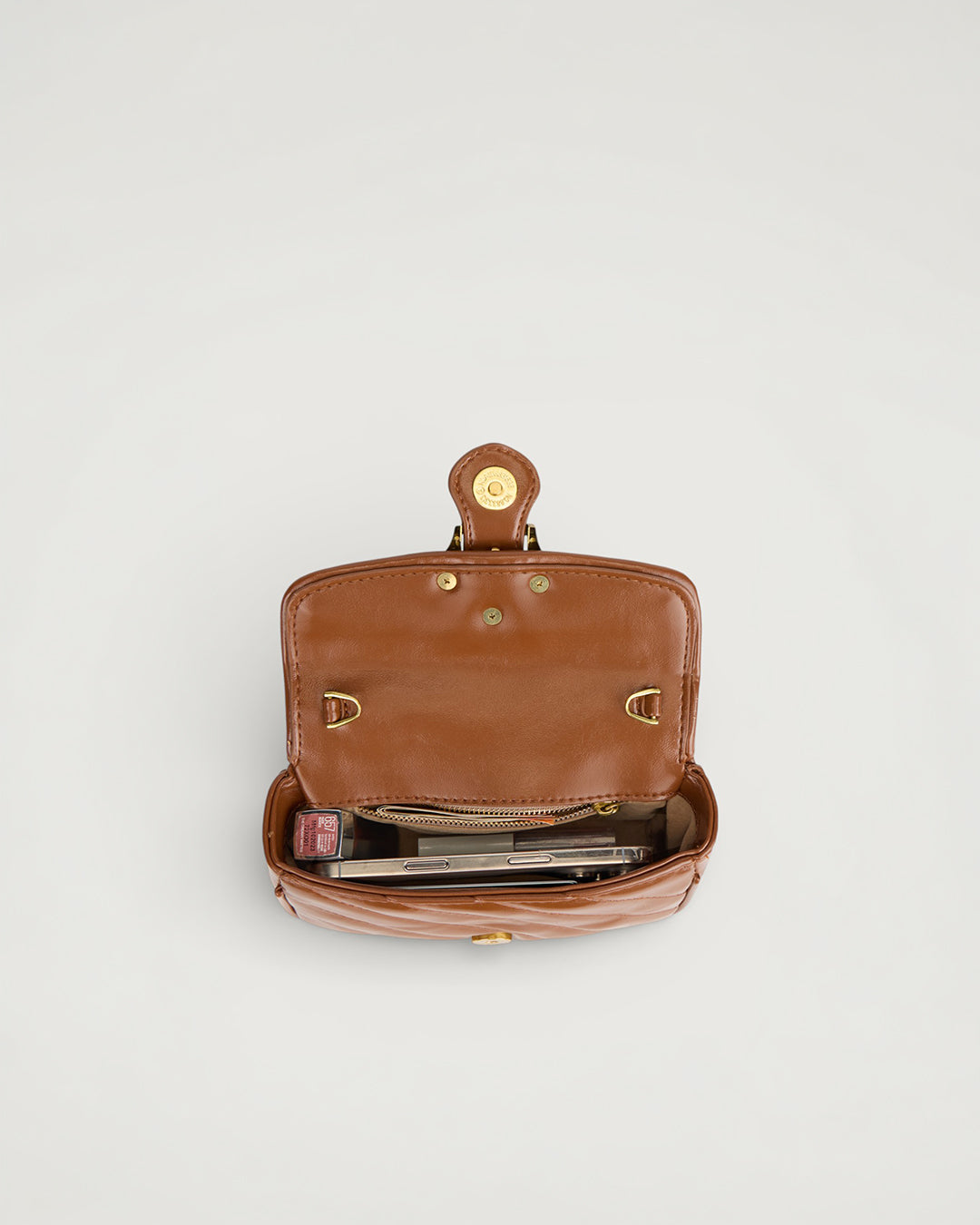 The Romi Chain Bag in -MOCHA BROWN