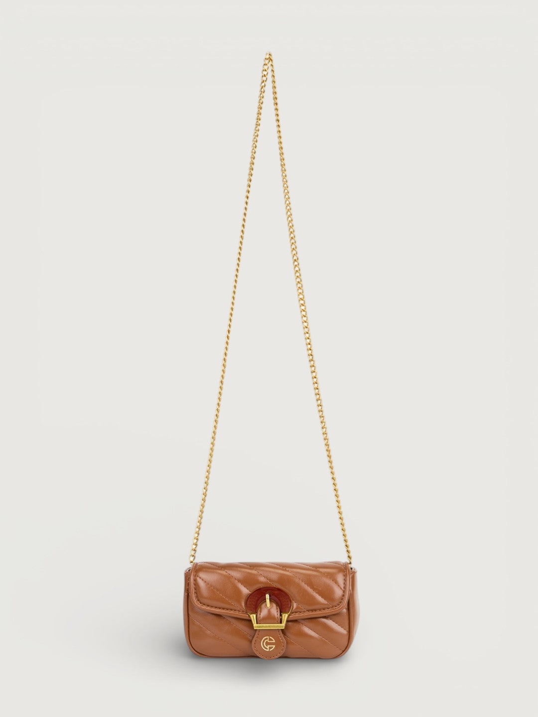 The Romi Chain Bag in -MOCHA BROWN