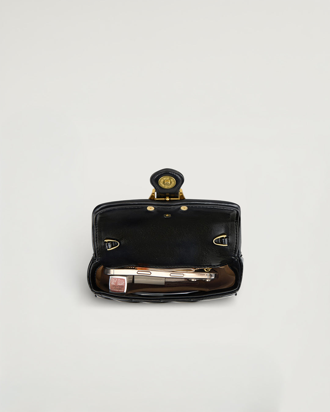 The Romi Chain Bag in -JET BLACK