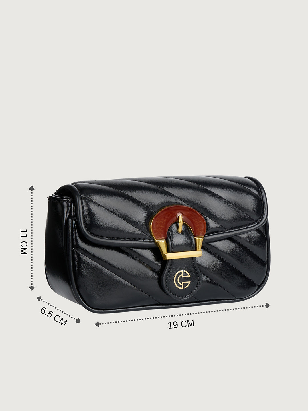 The Romi Chain Bag in -JET BLACK