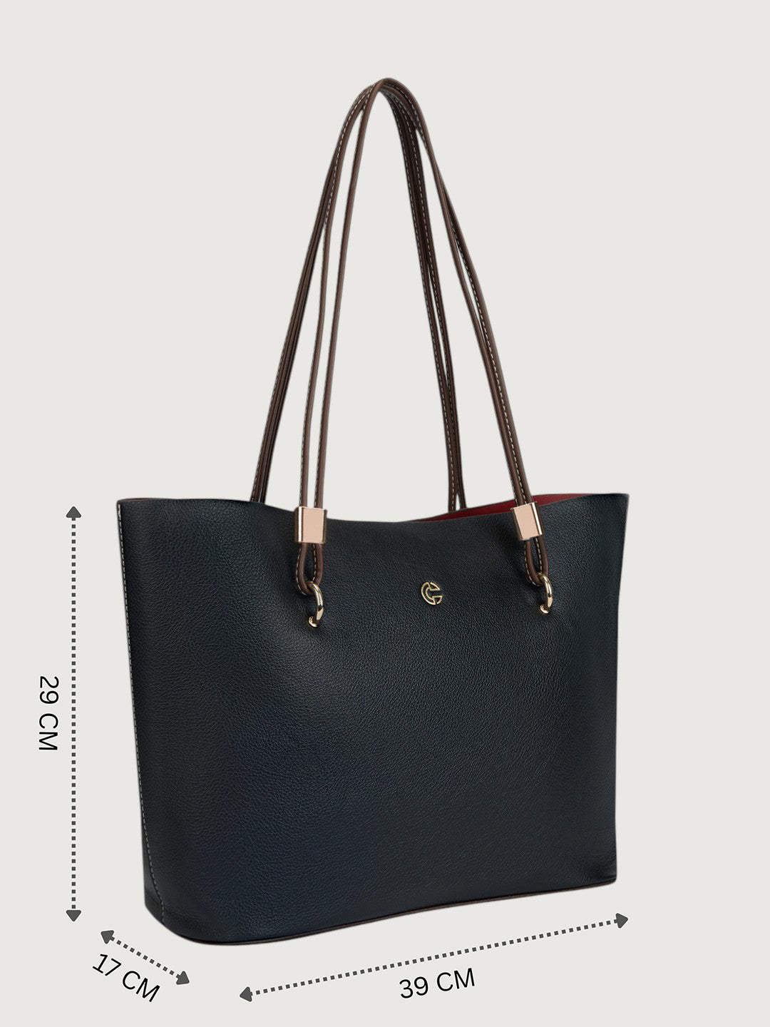The Nara Tote in - JET BLACK