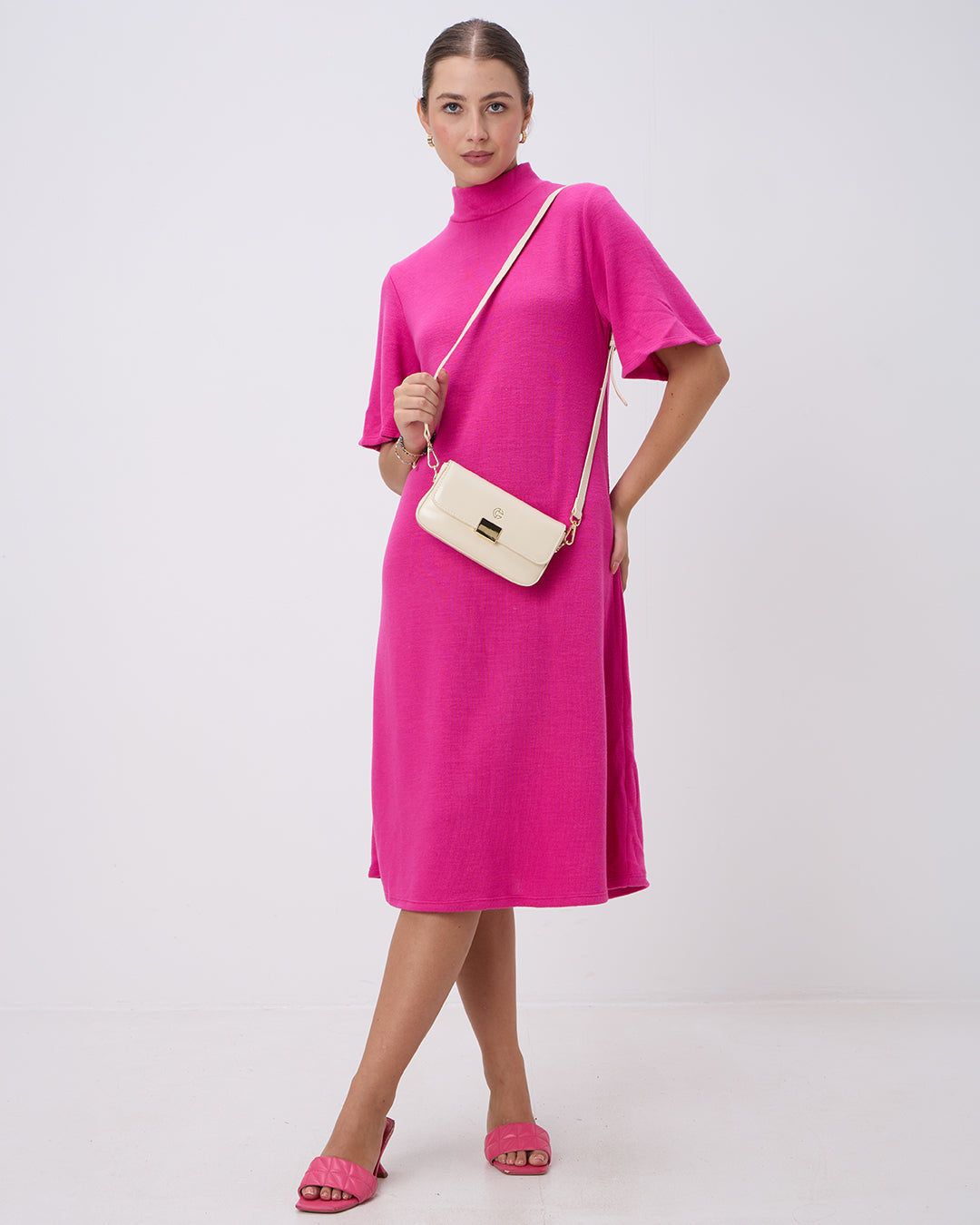The Lena Crossbody Bag in VANILLA CREAM