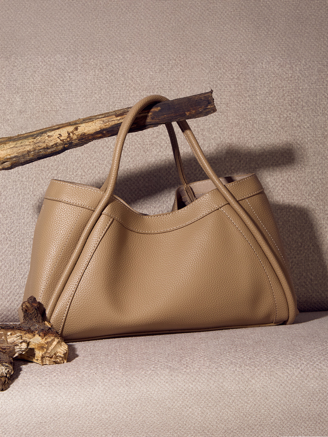 The Calvera Tote - STONE BEIGE
