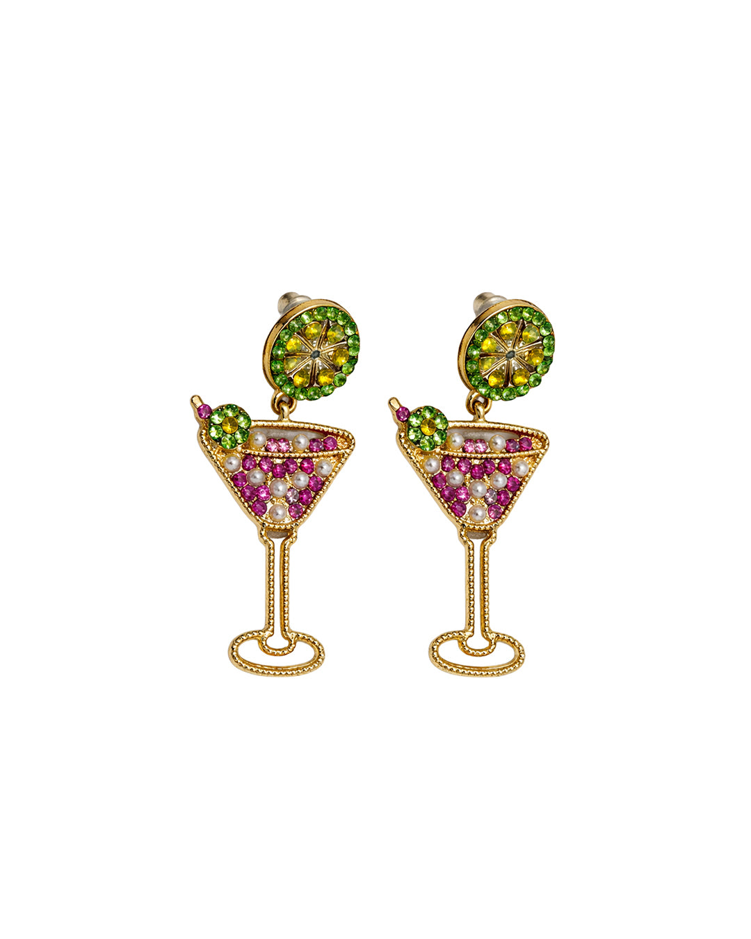 Citrus Martini Charm Earrings